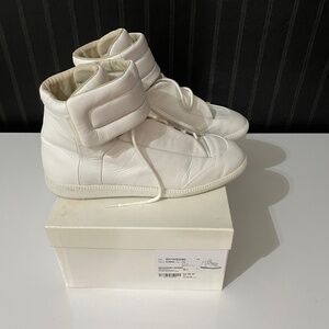 Maison Margiela Future High-Top White Leather Sneakers